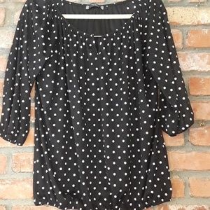 Polka dot maternity top